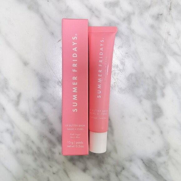 ♥1Pcs:Pink Sugar/Summer Fridays Lip Butter Balm/New - Picture 1 of 3